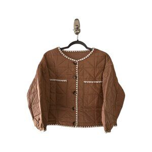 Women's Cropped Quilted Jacket / XL